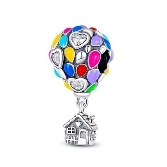 Women’s Disney 925 Sterling Silver & Enamel UP Charm Bead - NWT - Picture 1 of 5